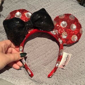 Minnie Mouse Polka Dot Sequined Ears